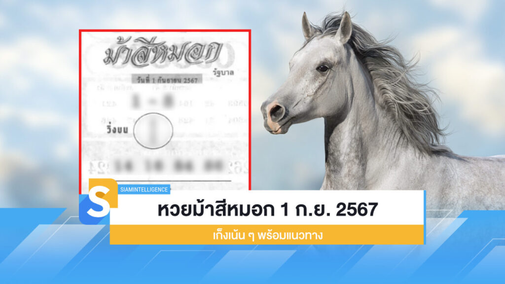 หวยม้าสีหมอก งวดวันที่ 1 ก.ย. 2567 เก็งเน้น ๆ พร้อมแนวทาง