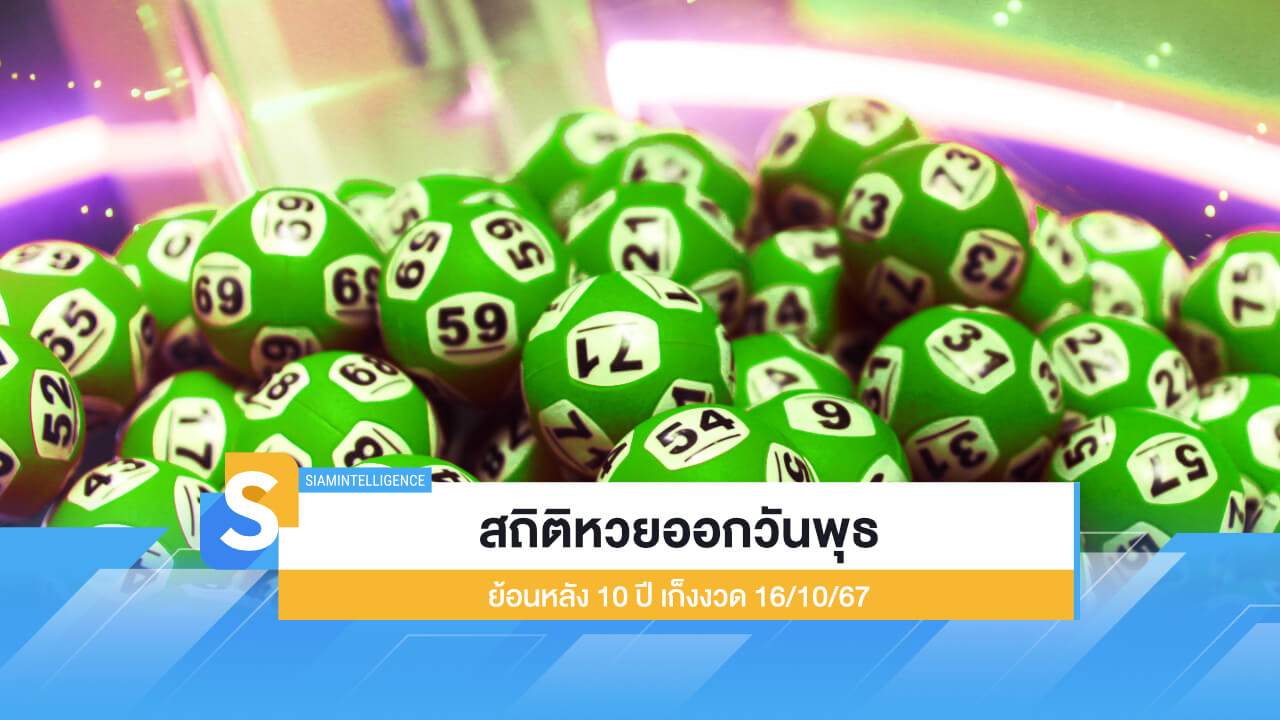 สถิติหวยออกวันพุธ ย้อนหลัง 10 ปี เก็งงวด 16/10/67 เลขเด็ดเพียบ!