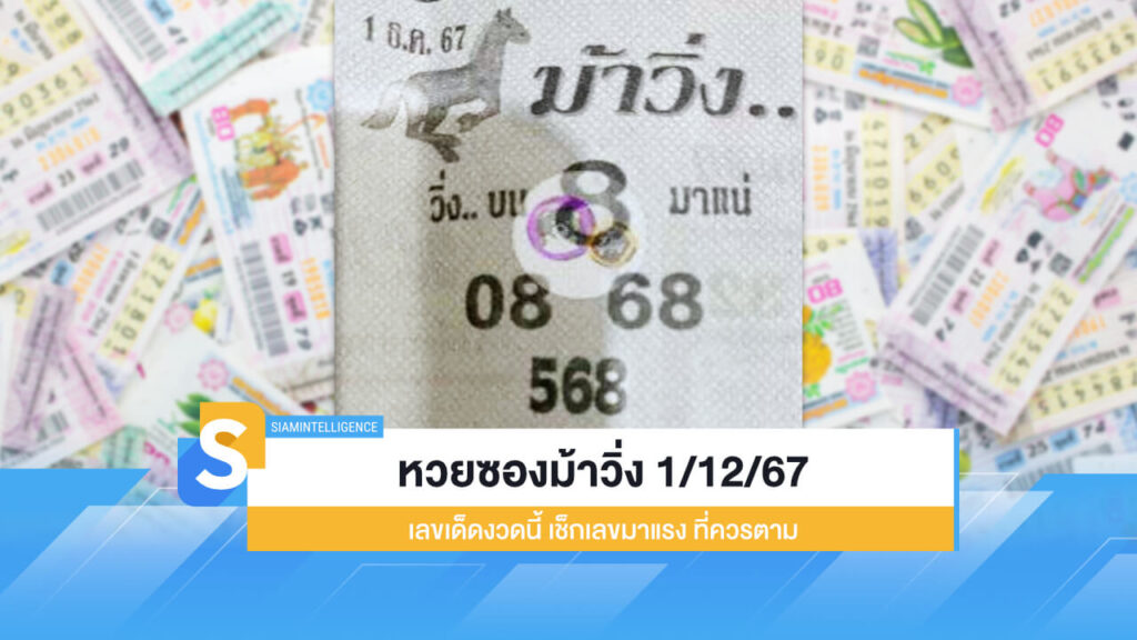 หวยซองม้าวิ่ง 1/12/67 เลขเด็ดงวดนี้ เช็กเลขมาแรง ที่ควรตาม