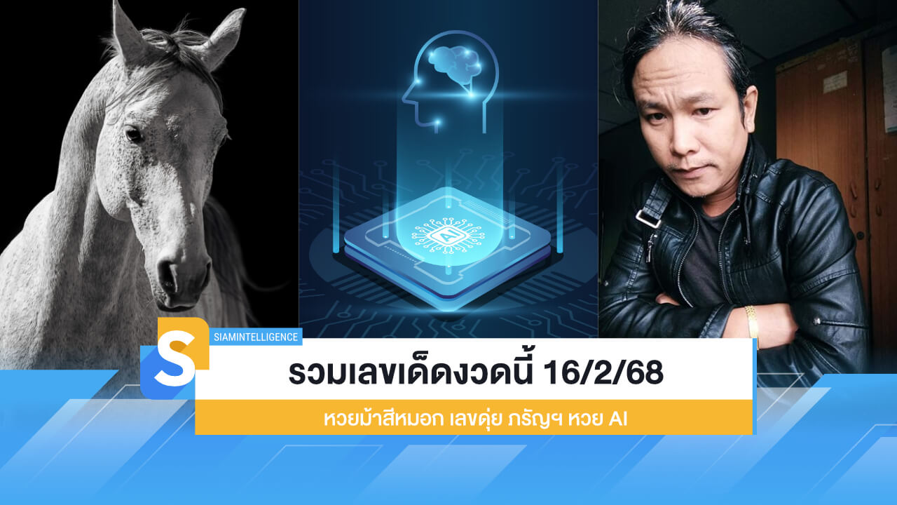 รวมเลขเด็ดงวดนี้ 16/2/68 หวยม้าสีหมอก เลขดุ่ย ภรัญฯ หวย AI