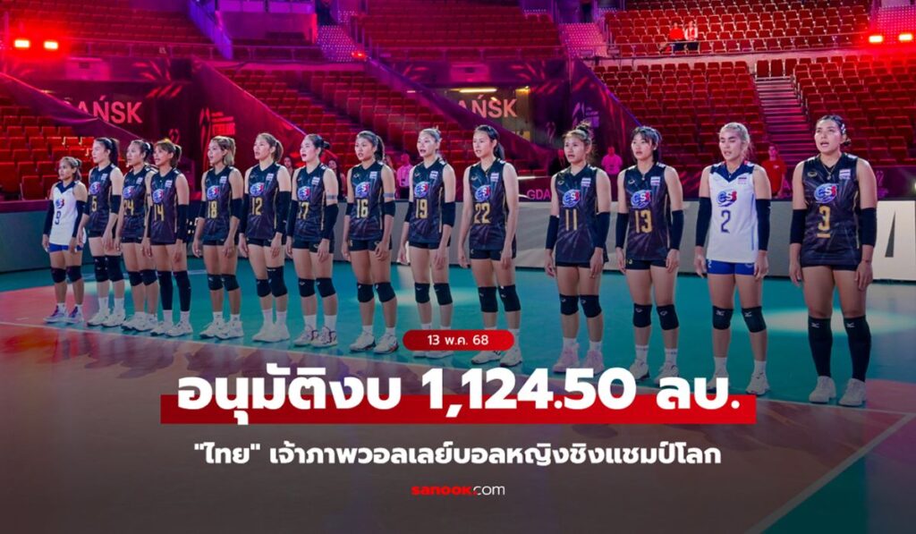 "ครม." อนุมัติงบ 1,124.50 ล้านบาท "ไทย" เจ้าภาพวอลเลย์บอลหญิงชิงแชมป์โลก