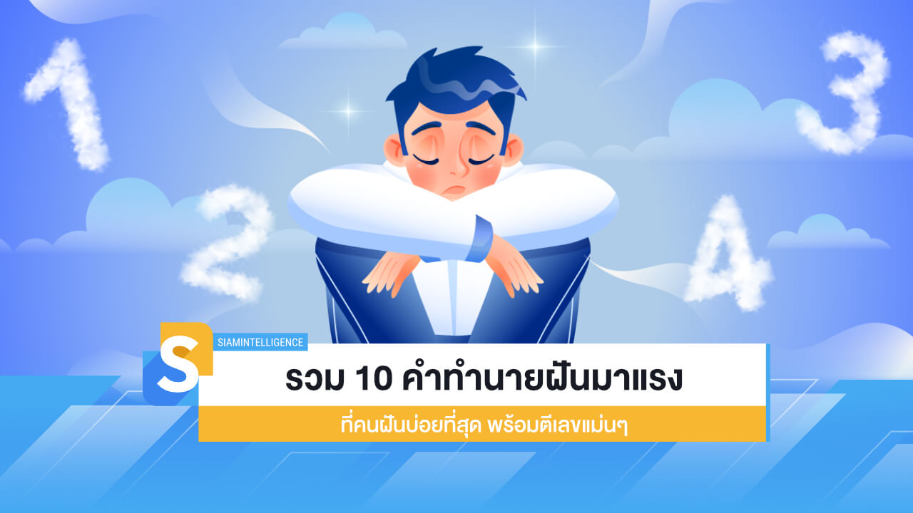 รวม 10 คำทำนายฝันมาแรง ที่คนฝันบ่อยที่สุด พร้อมตีเลขแม่นๆ