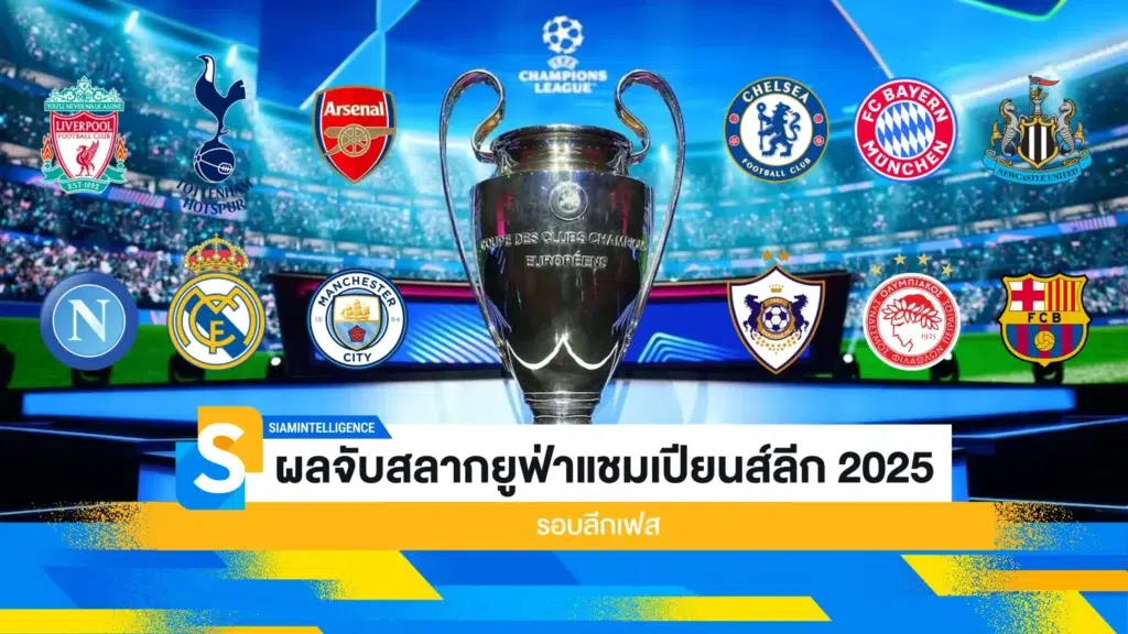 ผลจับสลากยูฟ่าแชมเปียนส์ลีก 2025 รอบลีกเฟส